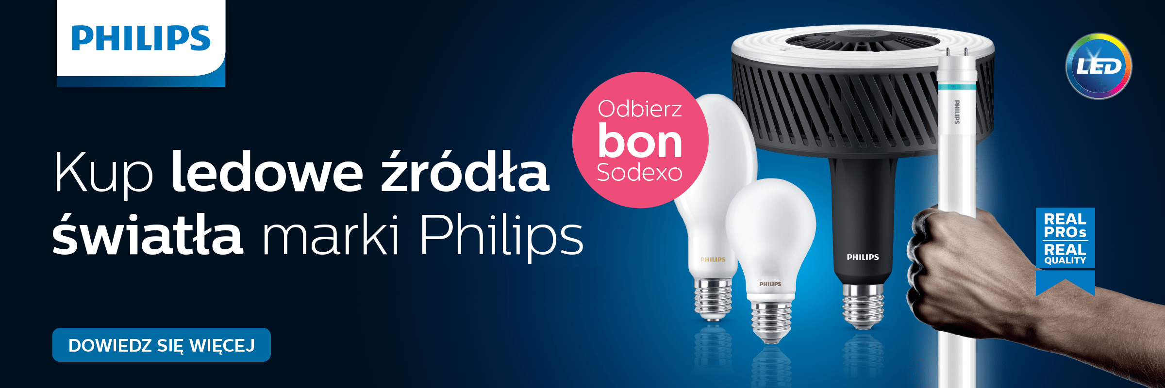 Źródła LED Philips - Promocja z bonami Sodexo