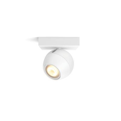 PHILIPS HUE Pojedyncze oświetlenie punktowe rozszerzające Buckram białe, White ambiance + LED GU10 5W