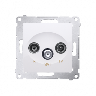  Simon 54 gniazdo antenowe R-TV-SAT końcowe/zakończeniowe biały