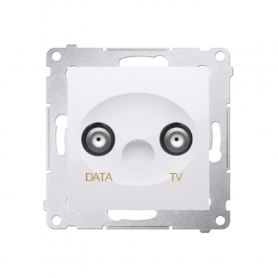  Simon 54 gniazdo antenowe TV-DATA biały
