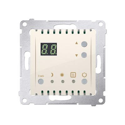  Simon 54 regulator temperatury z wyświetlaczem (czujnik wewnętrzny) kremowy