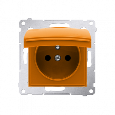  Simon 54 pokrywa do gniazda wtyczkowego z uziemieniem - do wersji IP44- klapka w kolorze pokrywy pomarańczowy