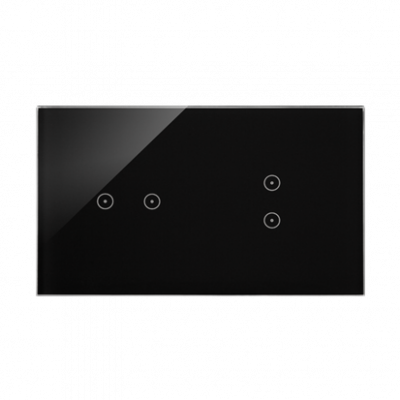 Panel dotykowy S54 Touch, 2 moduły, 2 pola dotykowe poziome + 2 pola dotykowe pionowe, zastygła lawa