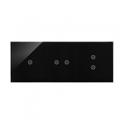 Panel dotykowy S54 Touch, 3 moduły, 1 pole dotykowe + 2 pola dotykowe poziome + 2 pola dotykowe pionowe, zastygła lawa
