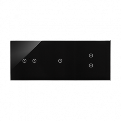 Panel dotykowy S54 Touch, 3 moduły, 2 pola dotykowe poziome + 1 pole dotykowe + 2 pola dotykowe pionowe, zastygła lawa