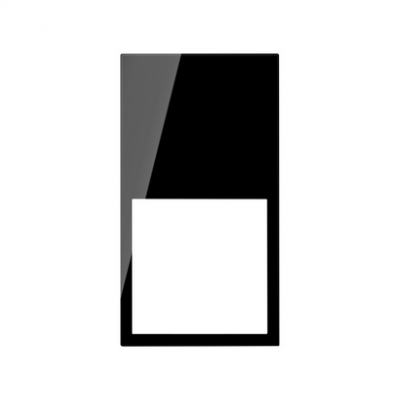 Ramka minimal pionowa 2-krotna, 2x1/2; czarny 10002620-138
