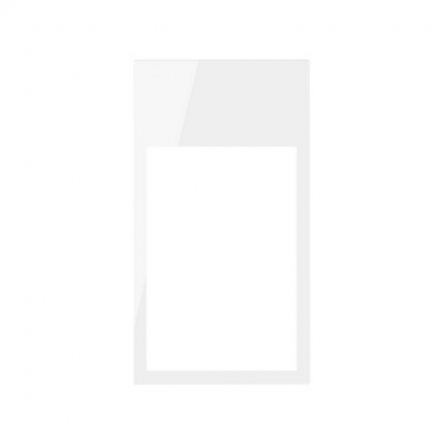 Ramka minimal pionowa 2-krotna, 3x1/2; biały 10002621-130
