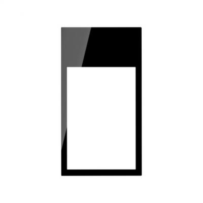 Ramka minimal pionowa 2-krotna, 3x1/2; czarny 10002621-138
