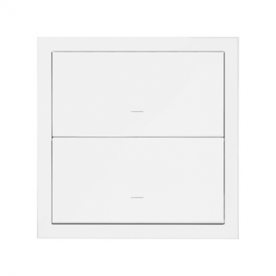 Panel 1-krotny: 2 klawisze; biały mat 10020103-230