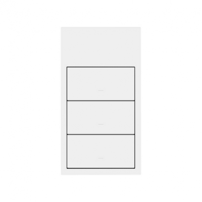 Panel 2-krotny pion: 3 klawisze; biały mat 10020215-230