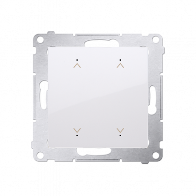  Łącznik/Przycisk roletowy podwójny elektroniczny biały Simon 54