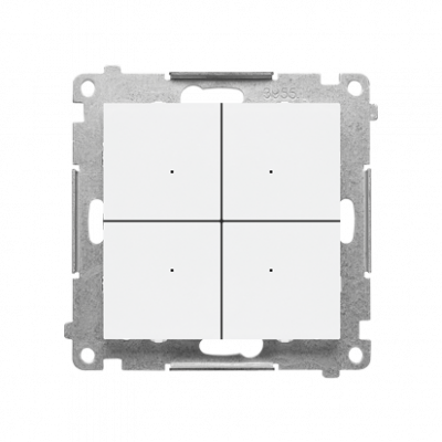 CONTROL – Kontroler przyciskowy sterujący bezprzewodowo innymi urządzeniami Simon GO, sterowany smartfonem, (moduł); Biały mat