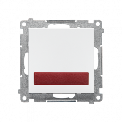 Sygnalizator świetlny LED – światło czerwone (moduł) 230 V~; Biały mat