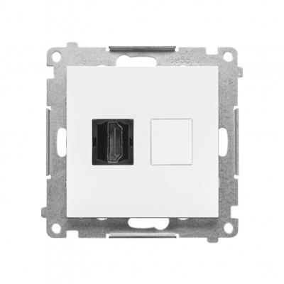 Gniazdo HDMI (moduł); Biały mat