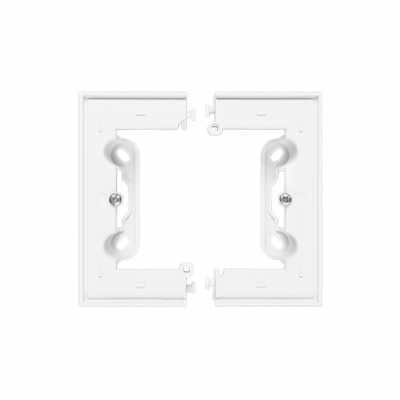 Puszka natynkowa pojedyncza, składana do ramek LINE/DUO – Wysokość: 40 mm. (1 szt. TSC/.. = 2 elementy); Biały mat