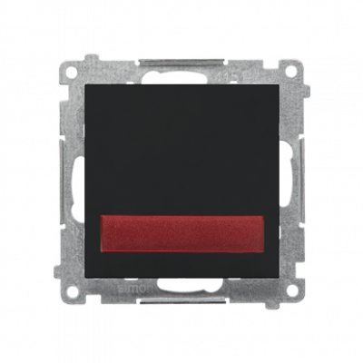 Sygnalizator świetlny LED – światło czerwone (moduł) 230 V~; Czarny mat