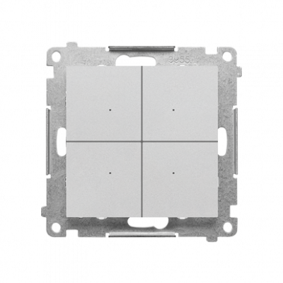 CONTROL – Kontroler przyciskowy sterujący bezprzewodowo innymi urządzeniami Simon GO, sterowany smartfonem, (moduł); Aluminium mat