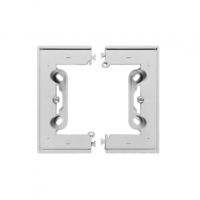 Puszka natynkowa pojedyncza, składana do ramek LINE/DUO – Wysokość: 40 mm. (1 szt. TSC/.. = 2 elementy); Aluminium mat