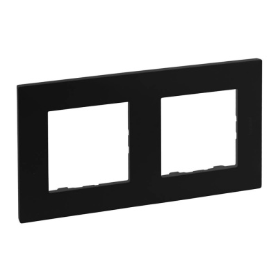 Niloe Step - ramka podwójna 2x- kolor czarny