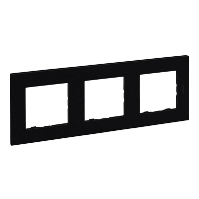 Niloe Step - ramka potrójna 3x- kolor czarny