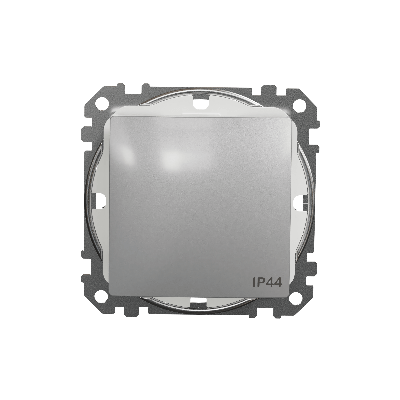 Sedna Design, łącznik 1-biegunowy Ip44, srebrne aluminium