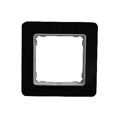 Sedna Elements, ramka 1-krotna, szkło czarne